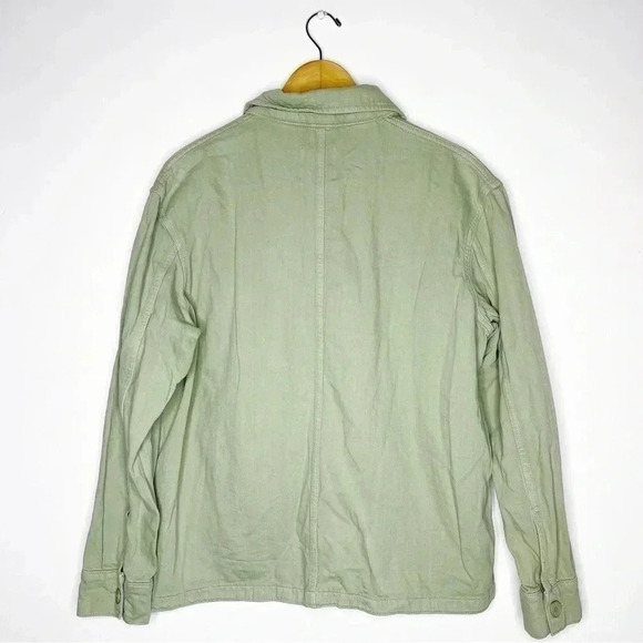 Zara The Victoria Overshirt Jacket in Green Size Medium - Picture 7 of 8